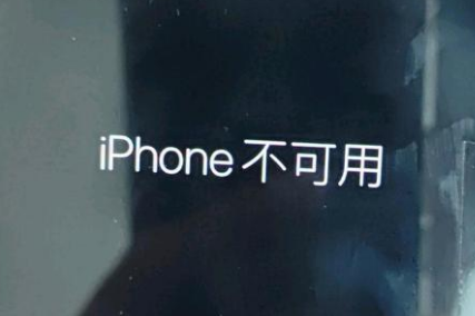 合川苹果服务网点分享锁屏界面显示“iPhone 不可用”如何解决 